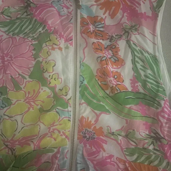 Lilly Pulitzer for Target Nosey Posey Bright Floral Babydoll Tank Sleeveless Top - Picture 5 of 7